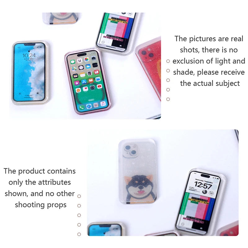 Miniature Mobile Phone Set – 5pcs for 1:6 & 1:12 Dollhouses & Dioramas