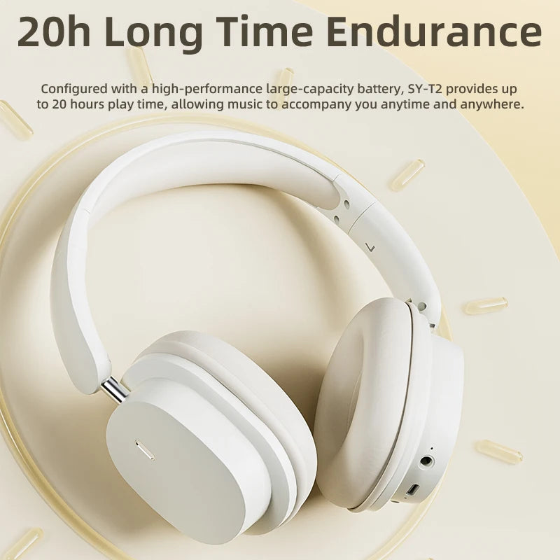 VAORLO Bluetooth 5.3 Headphones – Wireless/Wired with Mic