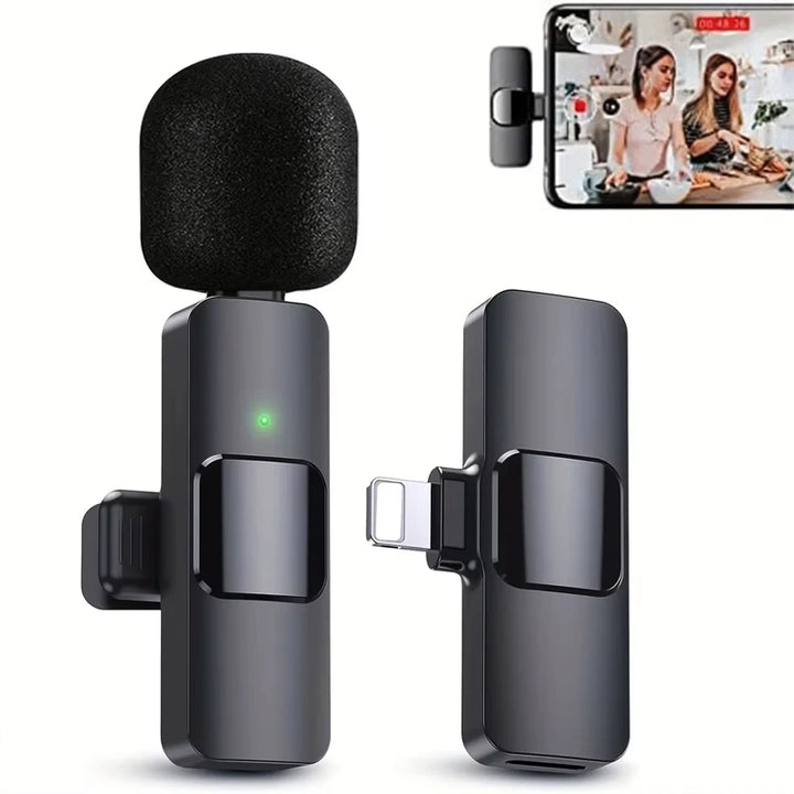 VIKEFON K9 Wireless Lavalier Microphone – Dual-Compatible Bluetooth Mic for iPhone & Android – audio-accessory