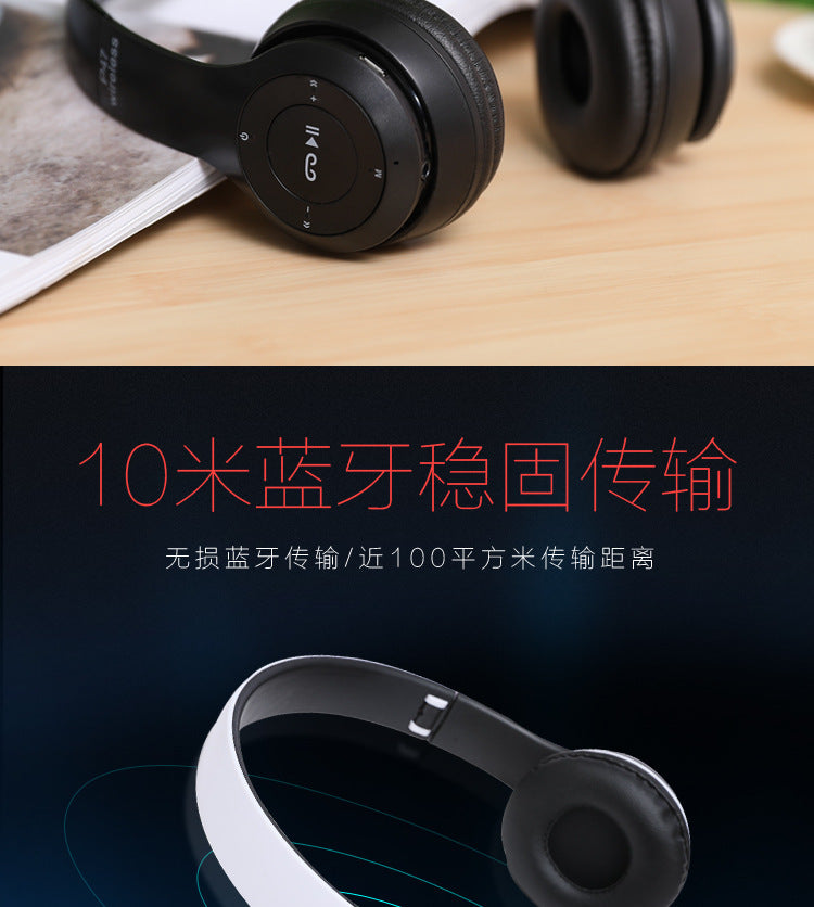 DIXSG P47 Bluetooth 5.0 Over-Ear Headphones – Portable & Waterproof
