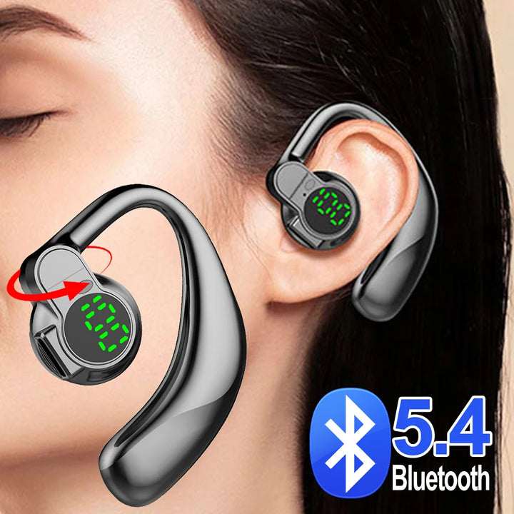 BAPPSUS Bluetooth 5.4 Bone Conduction Headset | ANC & Digital Display – audio-accessory