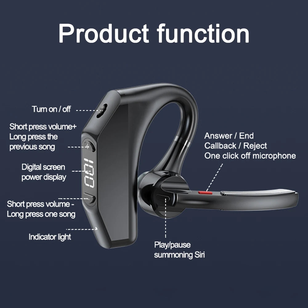 CUGUU V23 Bluetooth Headset – ENC Noise Reduction, 20H Talk – audio-accessory