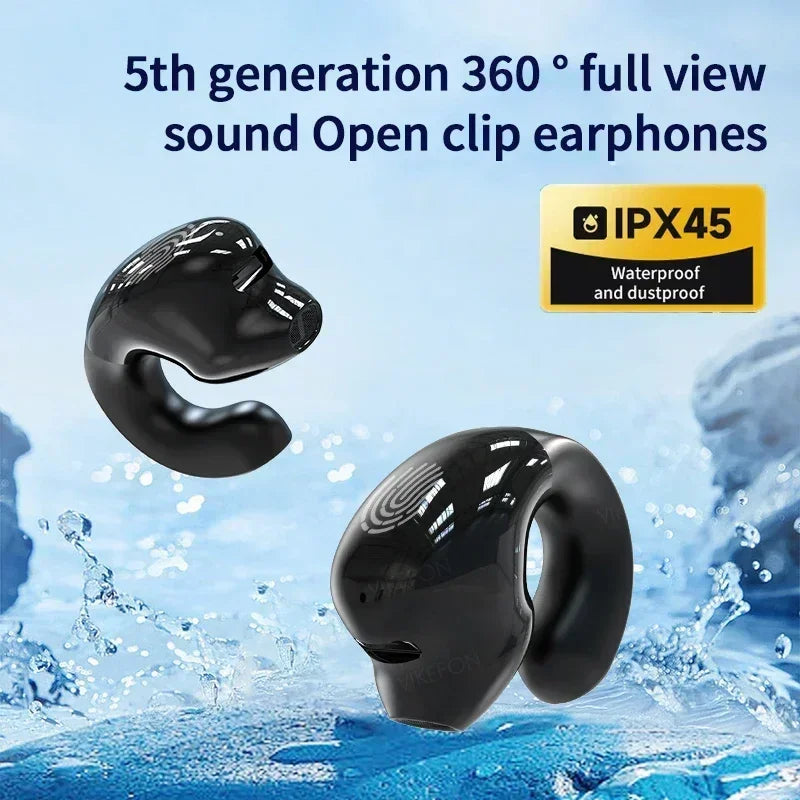VIKEFON Bluetooth 5.3 Ear Hook Earbuds with Mic – audio-accessory