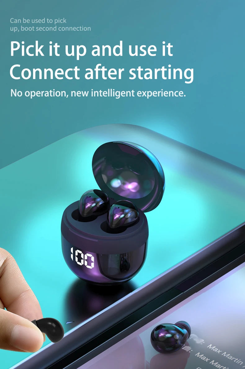 OLOEY Mini TWS Earphones – Bluetooth 5.3, ANC, 24H Battery