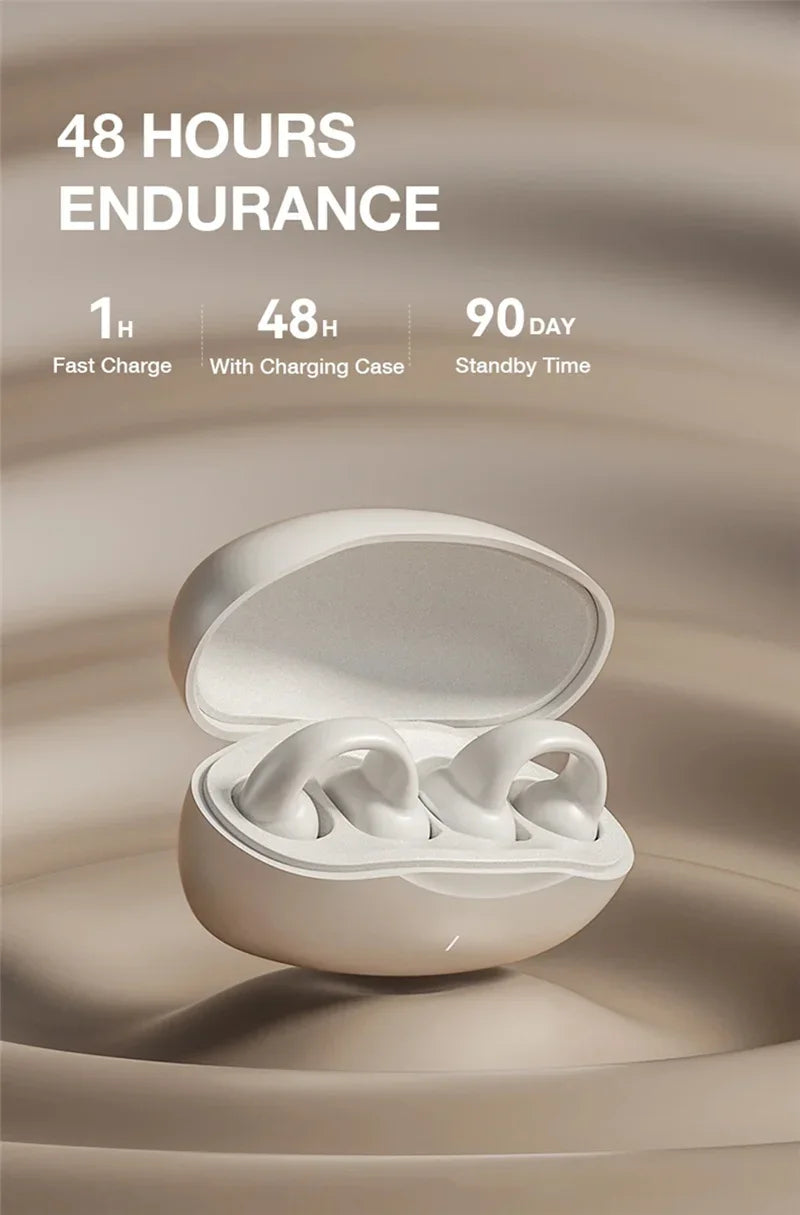 VIKEFON Bluetooth 5.3 Ear Hook – Air Conduction, Sports