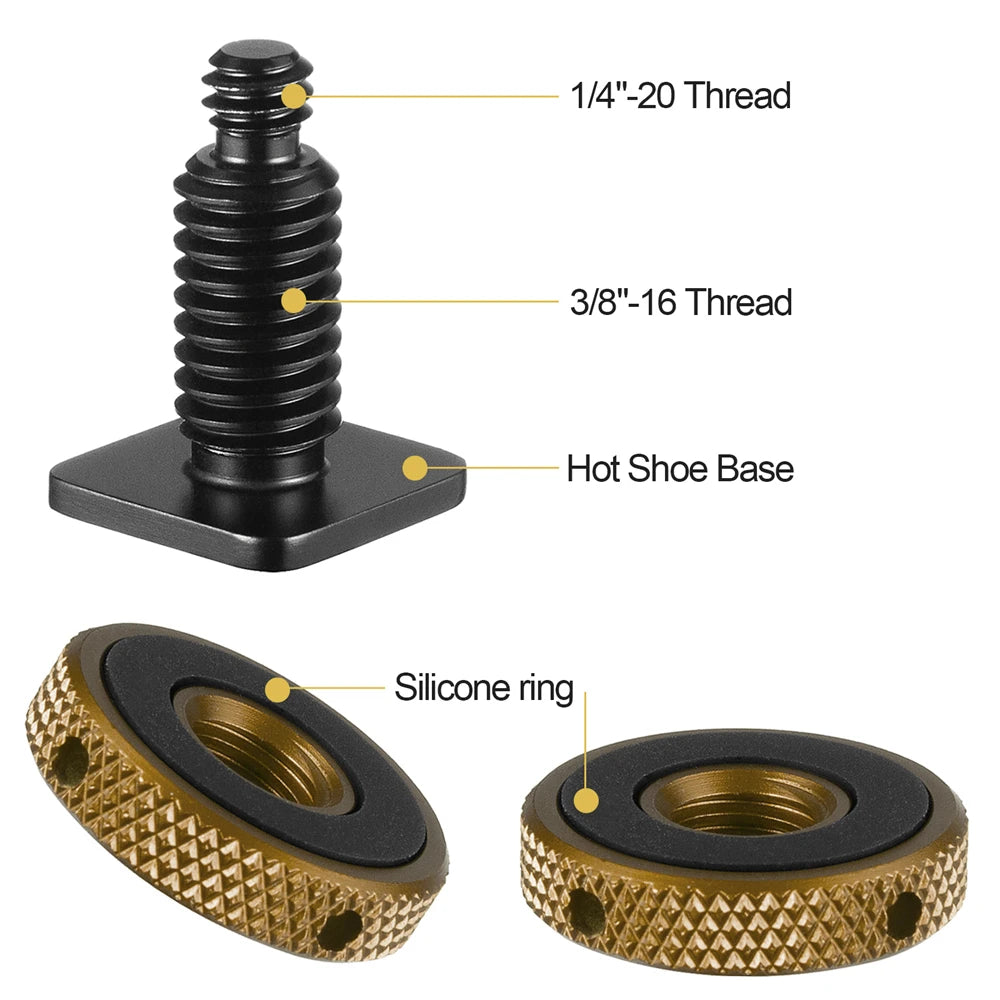 MINIFOCUS Hot Shoe to 1/4" Adapter – DSLR & Camera Rig Mount