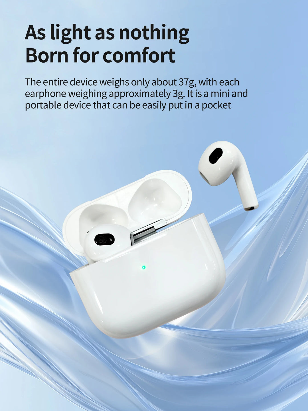 TDX Bluetooth 5.3 Wireless Earbuds – ANC, HiFi, iPhone Compatible