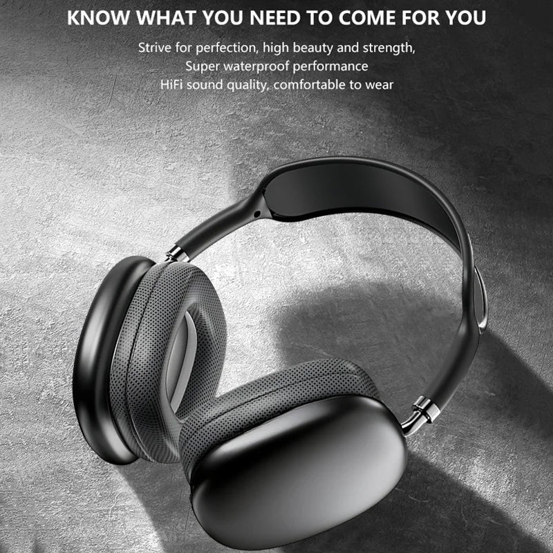 felfial P9 Wireless Bluetooth Headphones with TF Card Slot – Over-Ear Stereo Sound