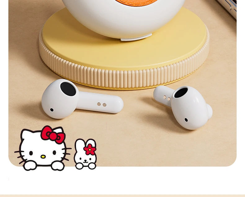 Hello Kitty Bluetooth 5.2 Earbuds – Cute, Wireless & Waterproof