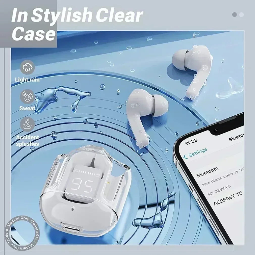 DAMORE Bluetooth ANC Earphones – 123dB Hi-Fi Sound with App EQ & Waterproof Design
