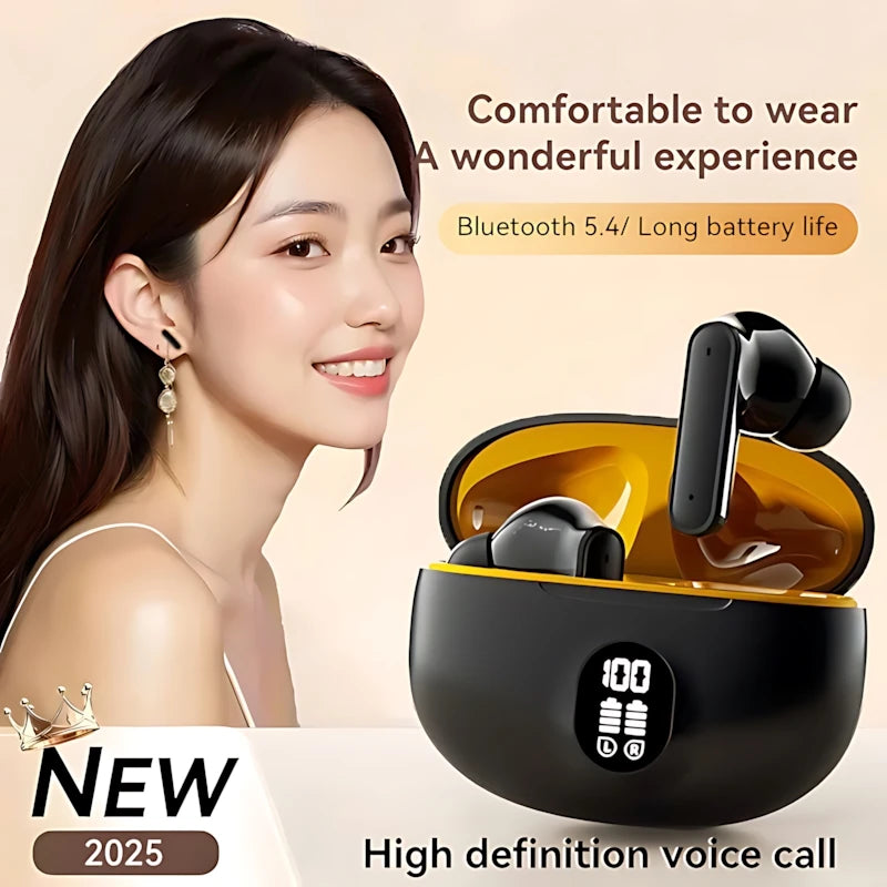 S510 Bluetooth 5.3 Earbuds – ANC, 32H Battery, Touch Control