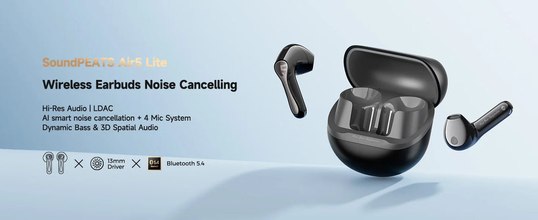 SoundPEATS Air5 Lite – Hi-Res Wireless Earbuds, Waterproof