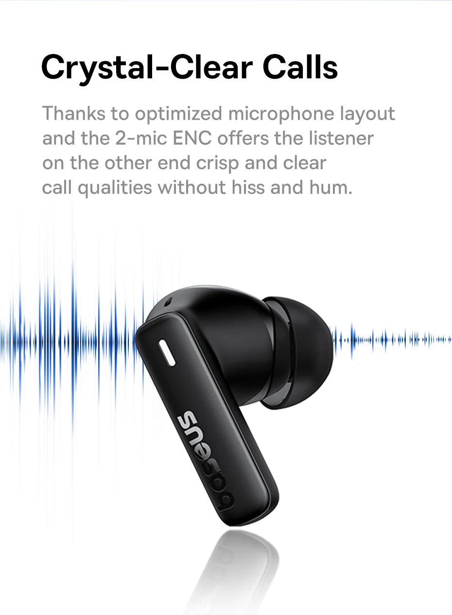 Baseus True Wireless Earphones – 33H Playtime, Waterproof