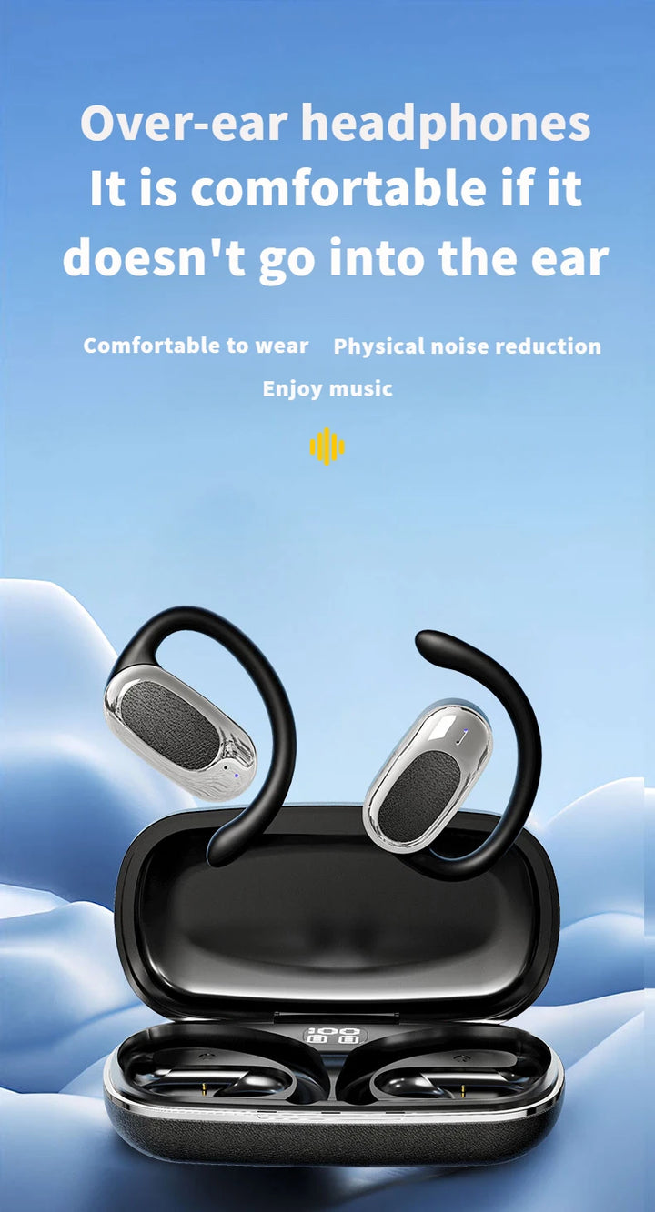 Air Basics Y7 Ear Hook Bluetooth Headset – HD Stereo & Sweatproof – audio-accessory