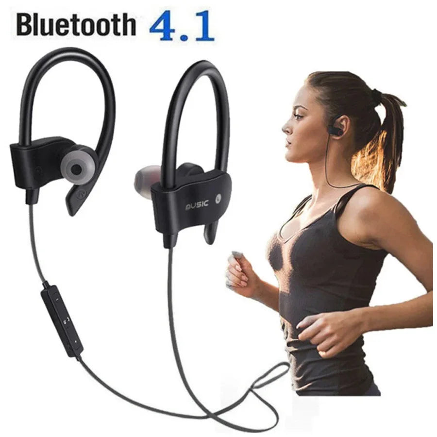 Fomscvka Wireless Bluetooth Earphones – Waterproof, Stereo Bass