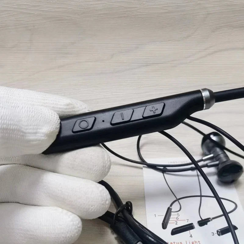 LIUTIANFEI Bluetooth Neckband Headphones – 27h Battery & Vibration Alerts