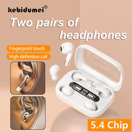 Kebidumei Bluetooth 5.4 Earbuds – ANC, 300H Standby, Waterproof – audio-accessory