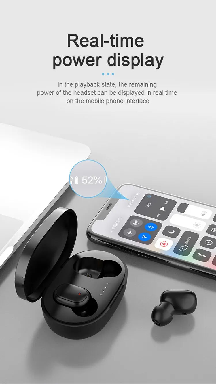 Mosizave A6S TWS Earphones – Bluetooth 5.0, Stereo Sound, Sport Fit