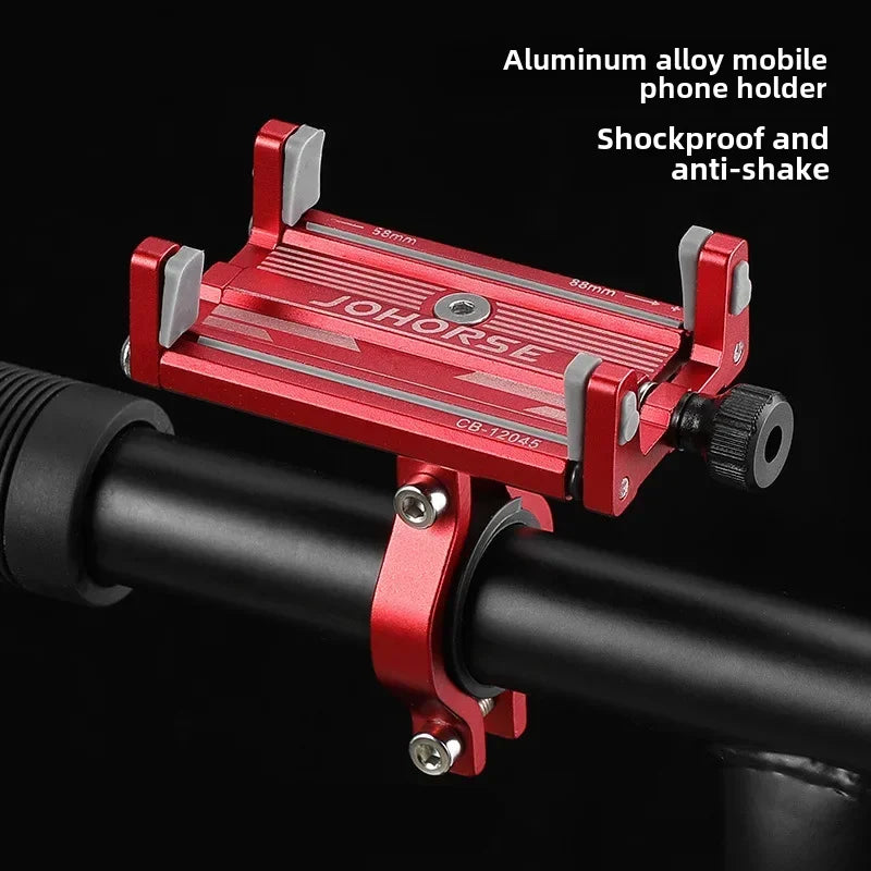 Universal Aluminum Bike Phone Mount – Secure Handlebar Holder for All Bikes
