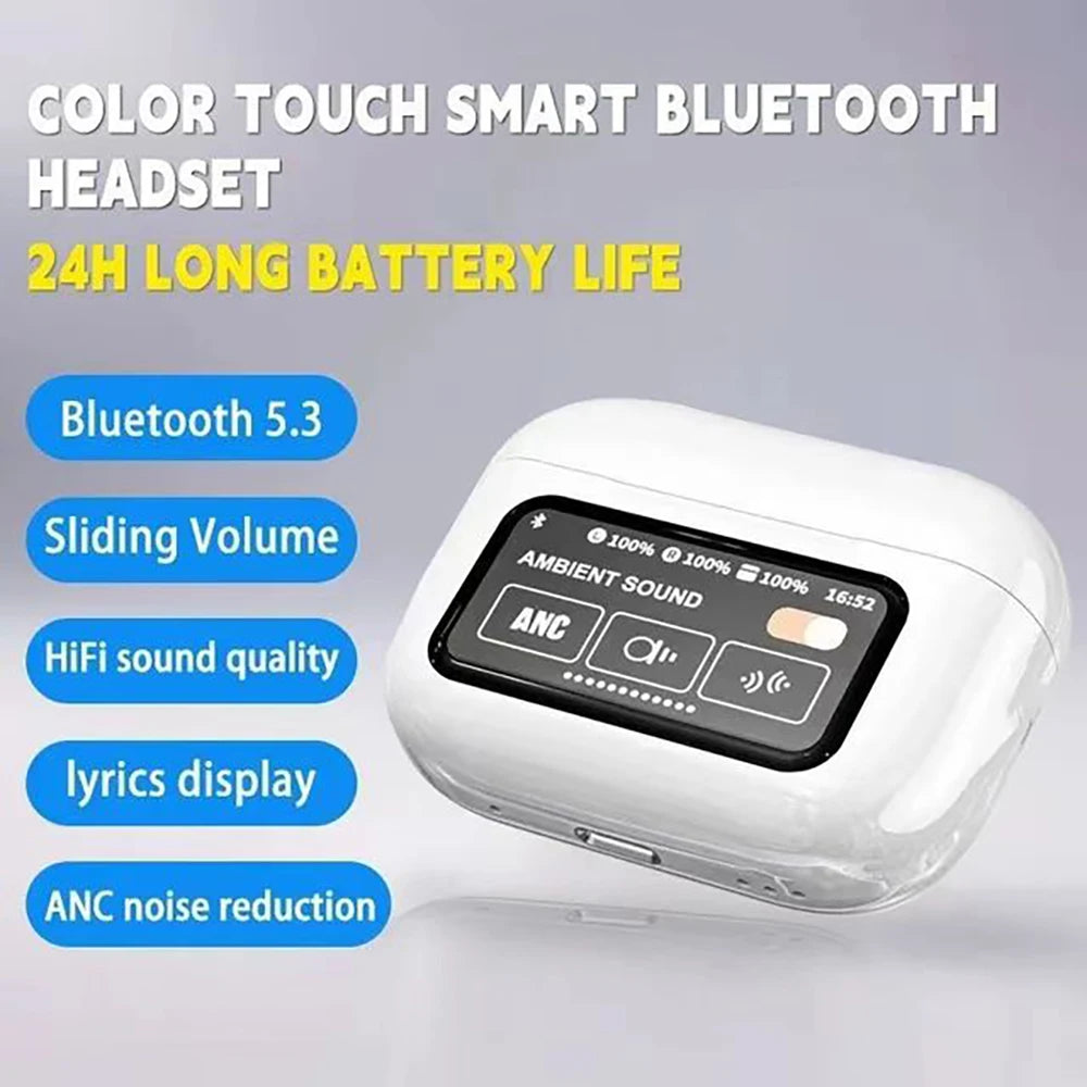 FANHUN Bluetooth 5.3 Earphones – ANC, Mic, True Wireless TWS