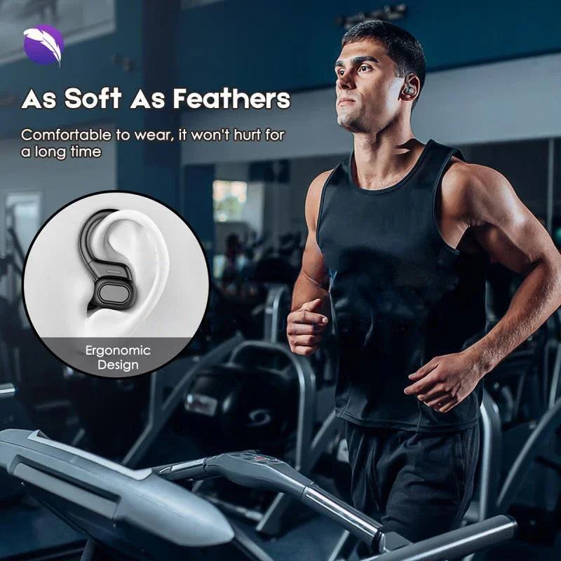 OLEVO Bluetooth 5.3 Ear Hook Earbuds – ANC, IPX6, HiFi Sound