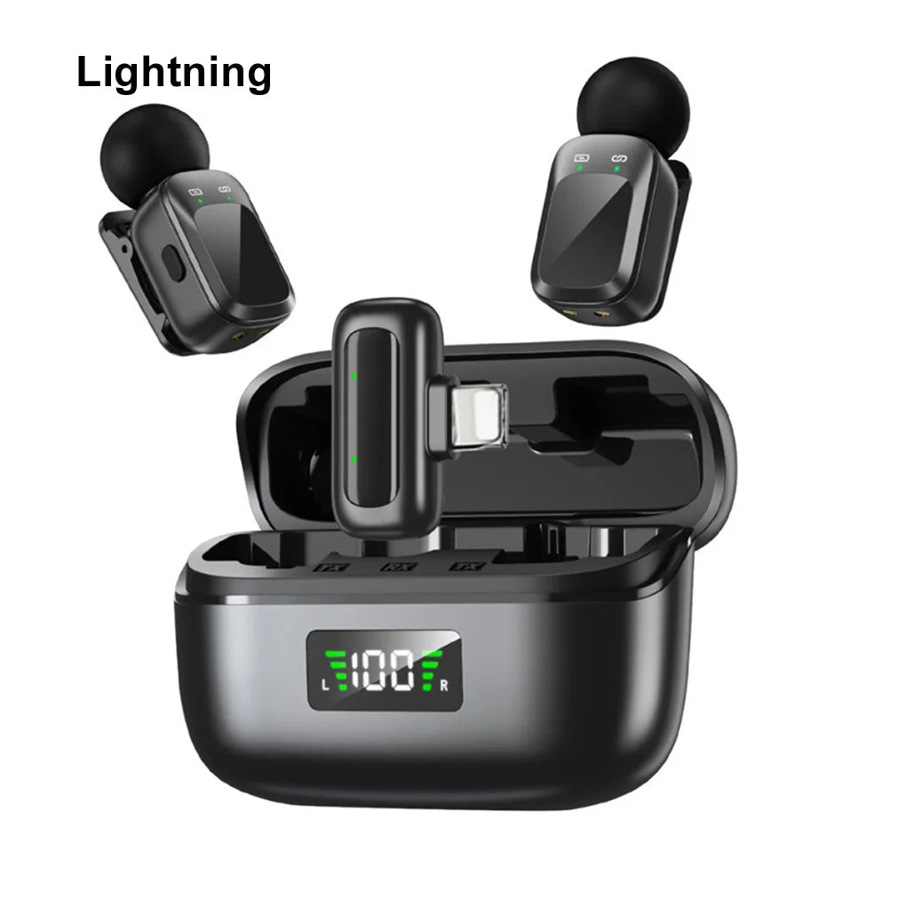 Wireless Magnetic Monitor & Lavalier Mic Kit for Vlogging & Streaming