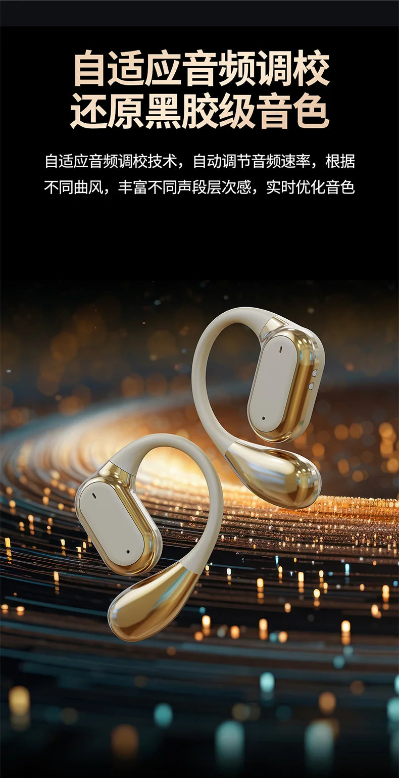 Bluetooth 5.3 Ear Hook Headphones – Wireless, Waterproof & HiFi