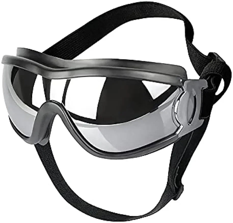 Large Dog Sunglasses – UV Protection Adjustable Goggles with Chin Strap