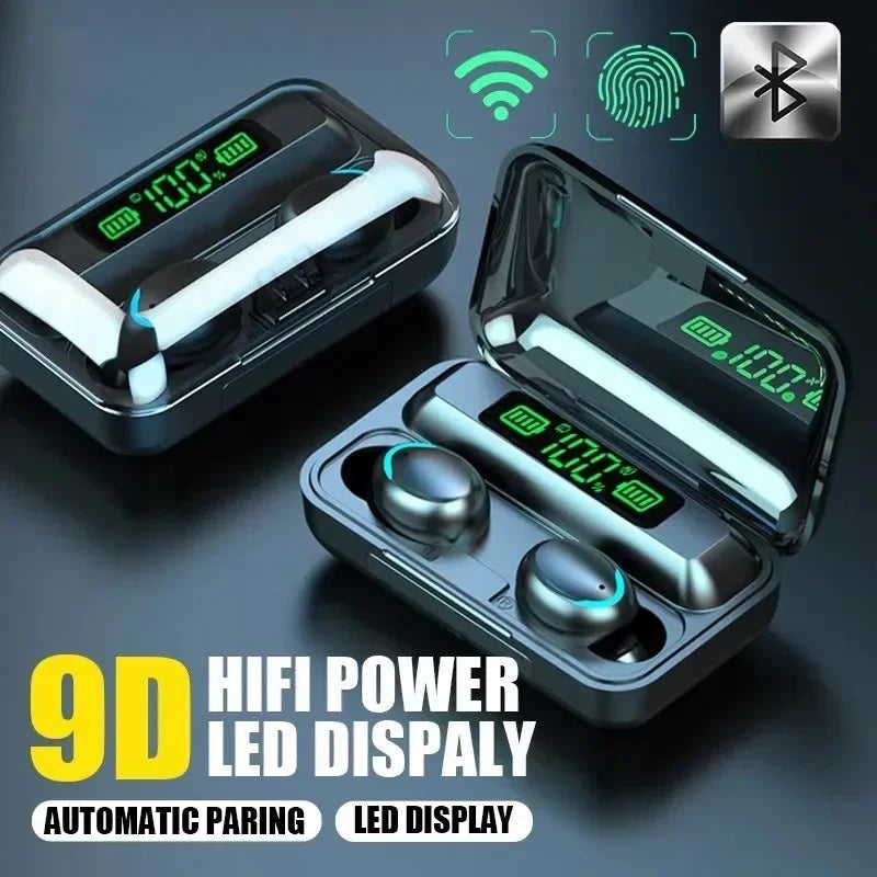 DAmore 9D Stereo Bluetooth Earbuds – ANC, High Bass