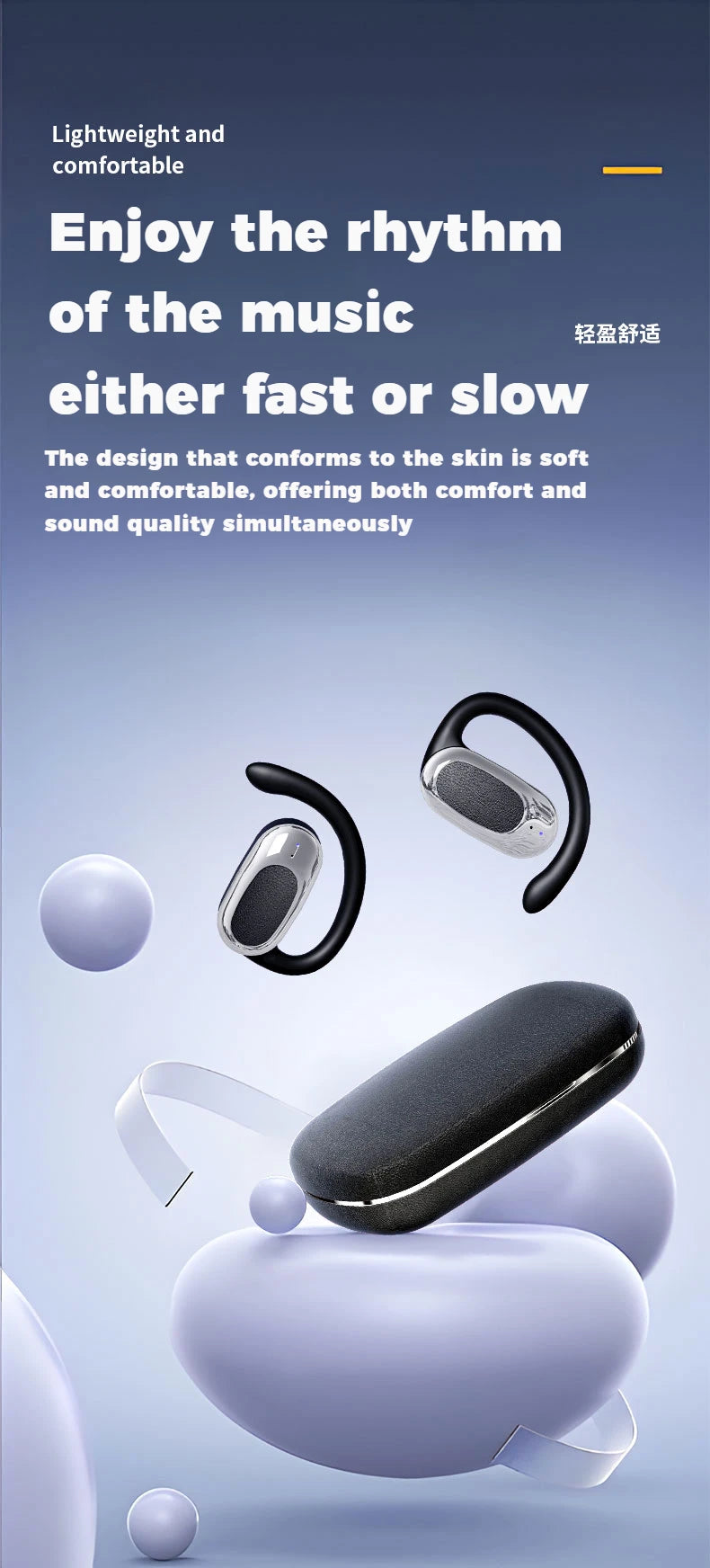 Air Basics Y7 Ear Hook Bluetooth Headset – HD Stereo & Sweatproof