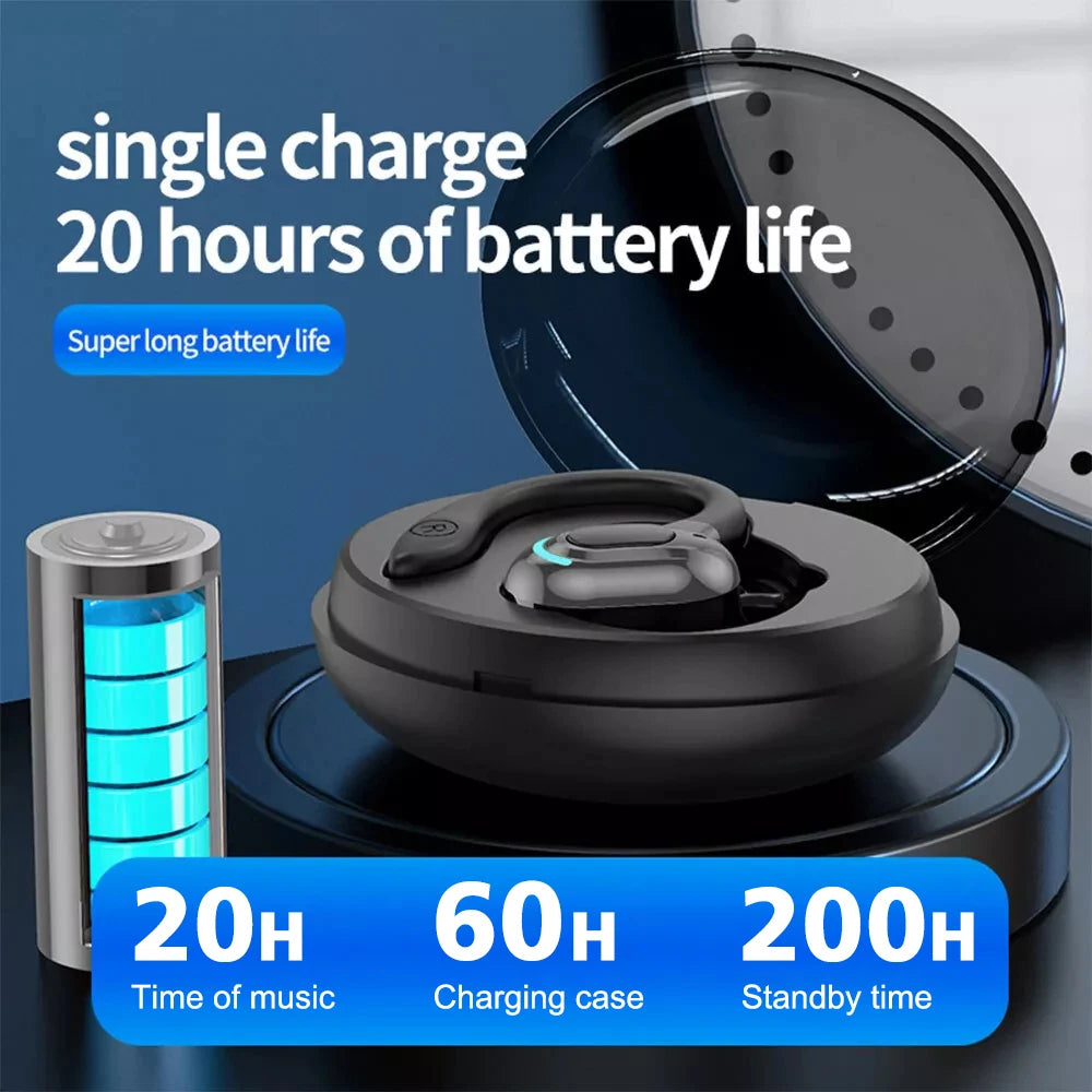 Virwir Bluetooth 5.2 Ear Hook Earbuds – ANC, HiFi Stereo, 60H