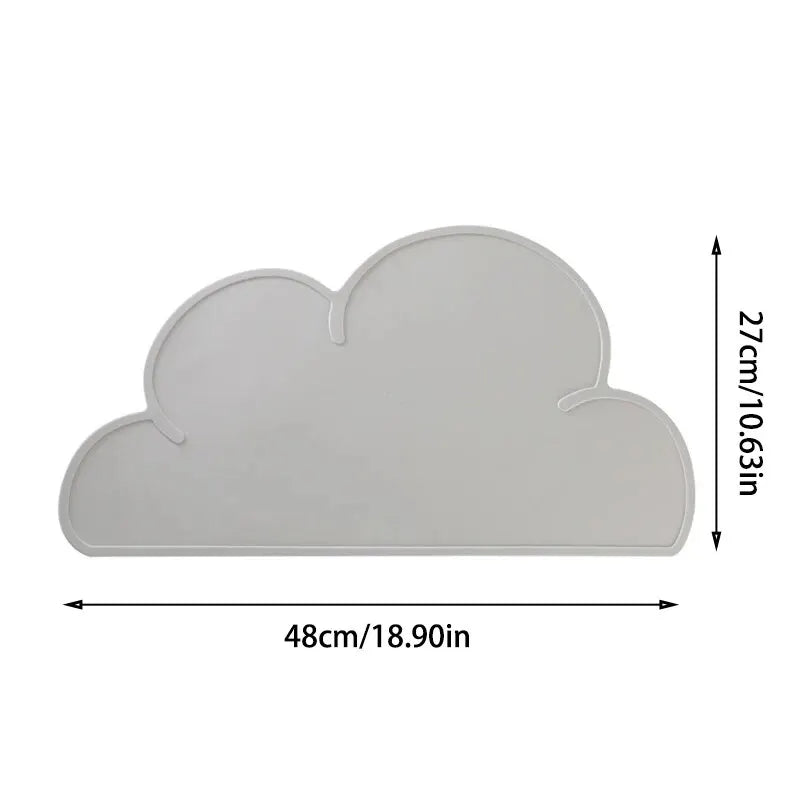 Cloud Pet Placemat – Waterproof Silicone Feeding Mat for Dogs & Cats