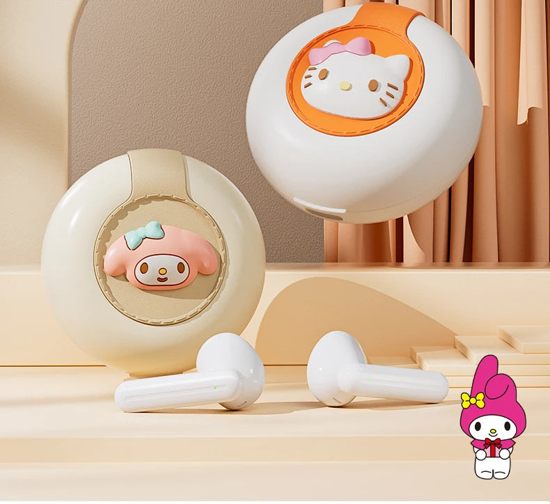 Hello Kitty Bluetooth 5.2 Earbuds – Cute, Wireless & Waterproof