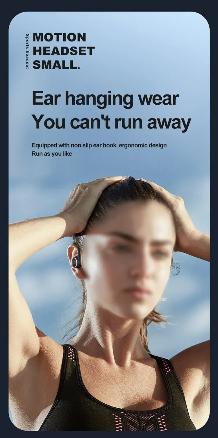 S10 Single-Ear Bluetooth 5.2 Headset – Sports, Noise Reduction