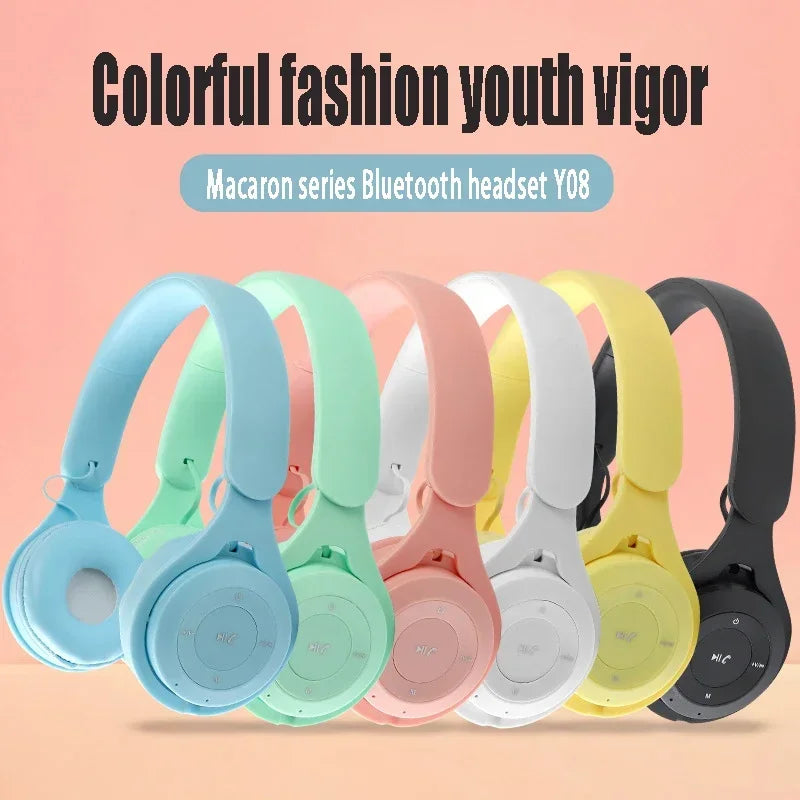 EAEONXE Stereo Y08 Bluetooth Gaming Headset – Wireless & Foldable