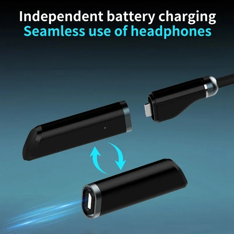 LIUTIANFEI Bluetooth Neckband Headphones – 27h Battery & Vibration Alerts