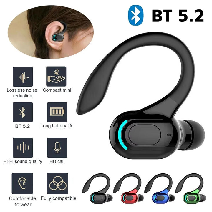 Virwir Bluetooth 5.2 Ear Hook Earbuds – ANC, HiFi Stereo, 60H – audio-accessory
