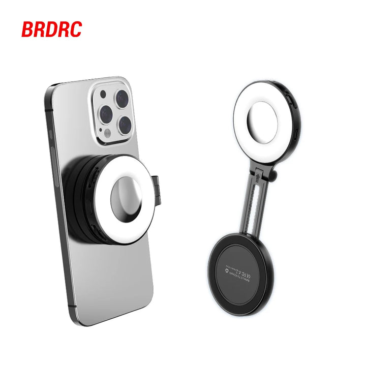 BRDRC Magsafe Magnetic Fill Light – Bi-Color LED Light & Phone Stand with Power Bank – tech-gadget