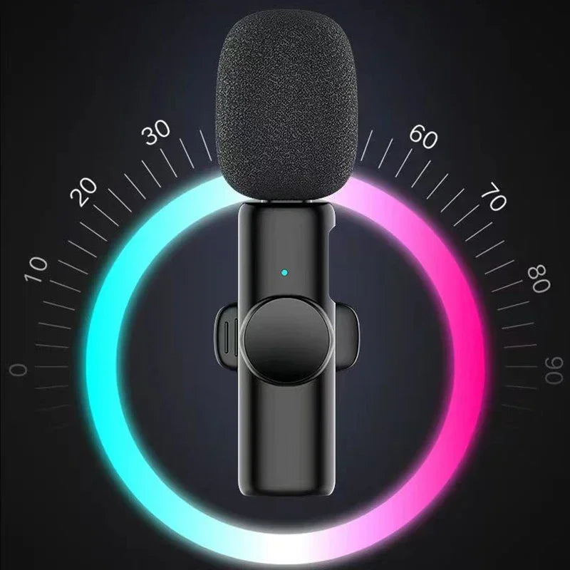 VIKEFON K11 Wireless Lavalier Microphone – Plug & Play Omnidirectional Mic for iPhone & Android