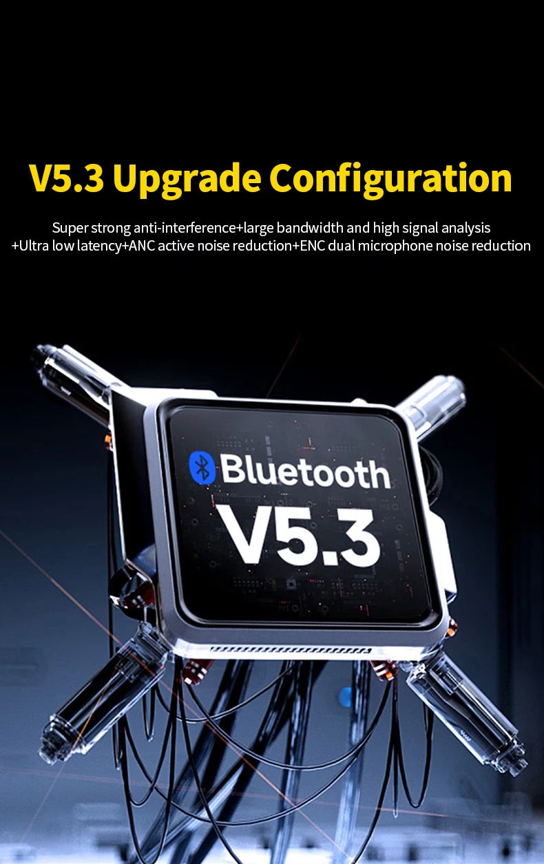 INMAS E3B Bluetooth 5.3 Earphones – HiFi, Waterproof, 8H Play