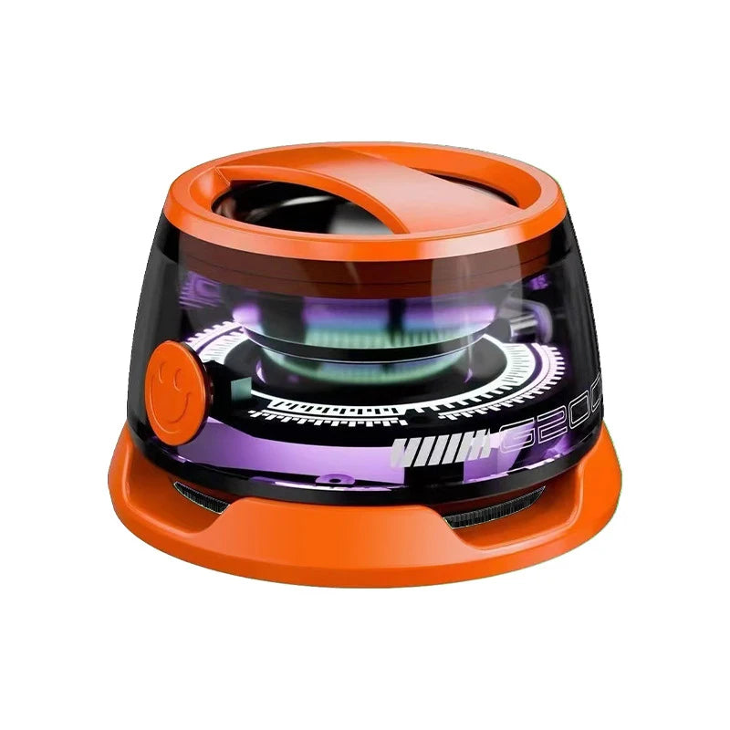 VIKEFON Mini Bluetooth Speaker – Magnetic RGB Speaker with Deep Bass & Bluetooth 5.3