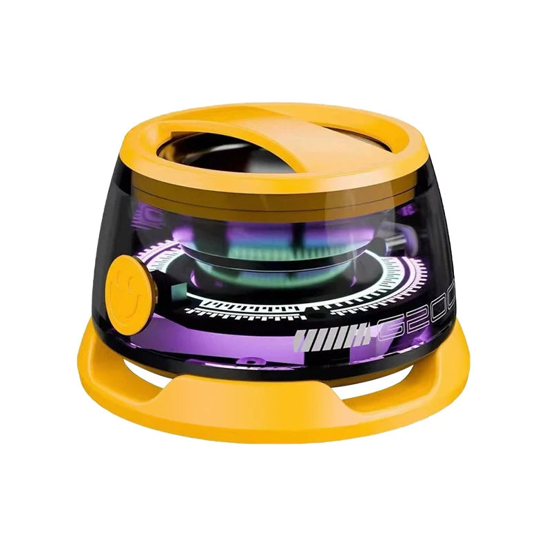 VIKEFON Mini Bluetooth Speaker – Magnetic RGB Speaker with Deep Bass & Bluetooth 5.3