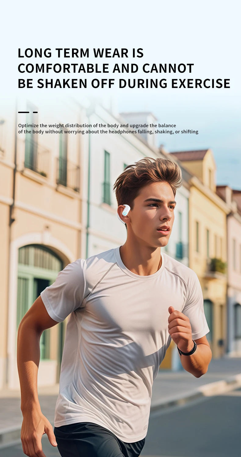 VAORLO YS01 Bluetooth 5.4 Headset – 600H Battery, Open-Ear, ANC