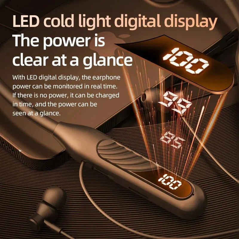 Wireless Bluetooth Earbuds with Touch Control & Charging Display