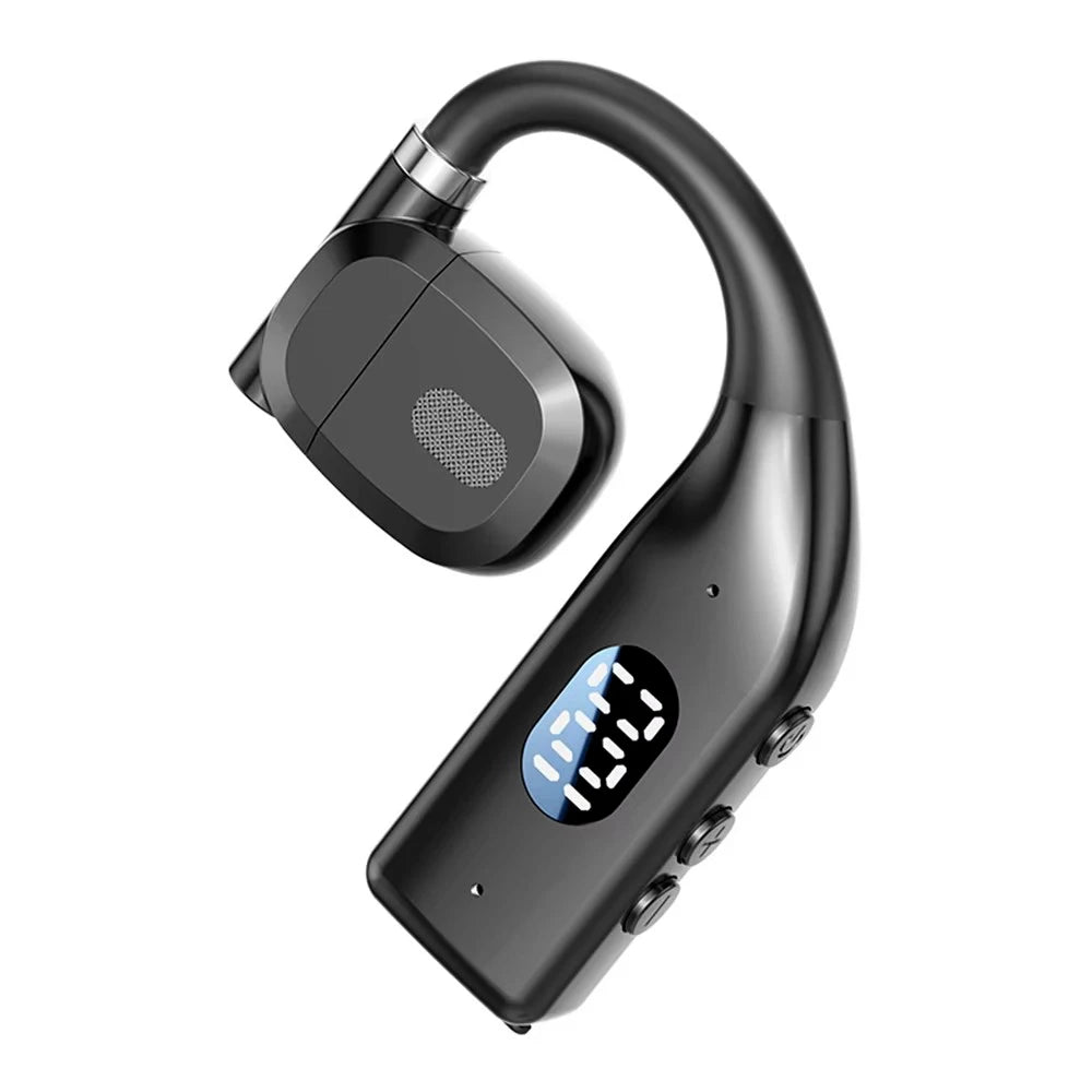 CUGUU Air Conduction Bluetooth 5.3 Headset – Open-Ear, 15H Battery, Rotatable Ear-Hook