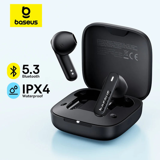 BASEUS Bluetooth 5.3 Earbuds – 30H Battery, TWS Wireless – audio-accessory