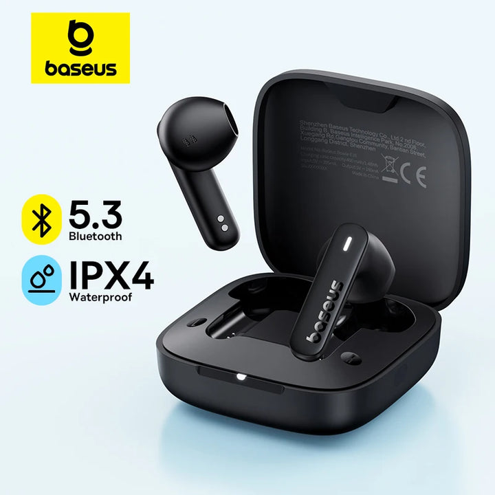 BASEUS Bluetooth 5.3 Earbuds – 30H Battery, TWS Wireless – audio-accessory
