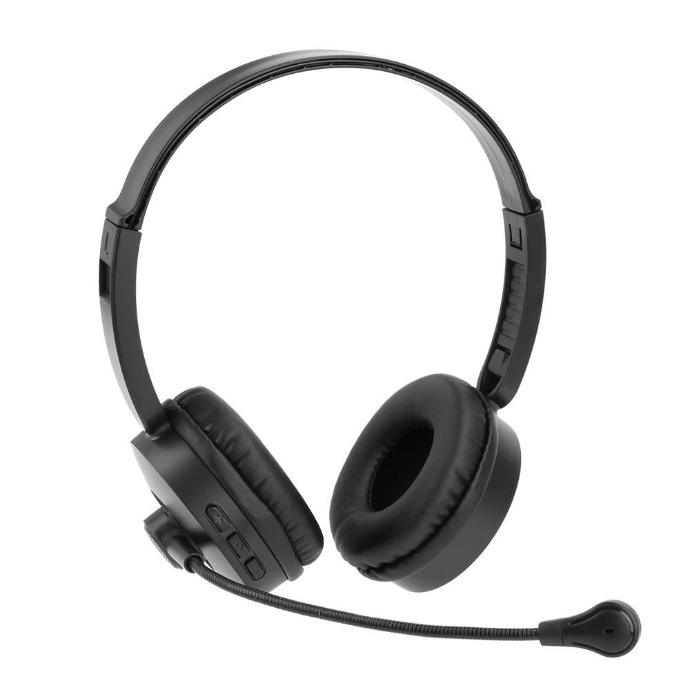occkic Bluetooth 5.0 Wireless Headset – 12H Playtime, Boom Mic, HiFi Sound, Type-C Charging