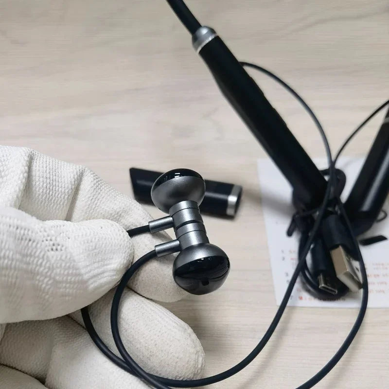 LIUTIANFEI Bluetooth Neckband Headphones – 27h Battery & Vibration Alerts