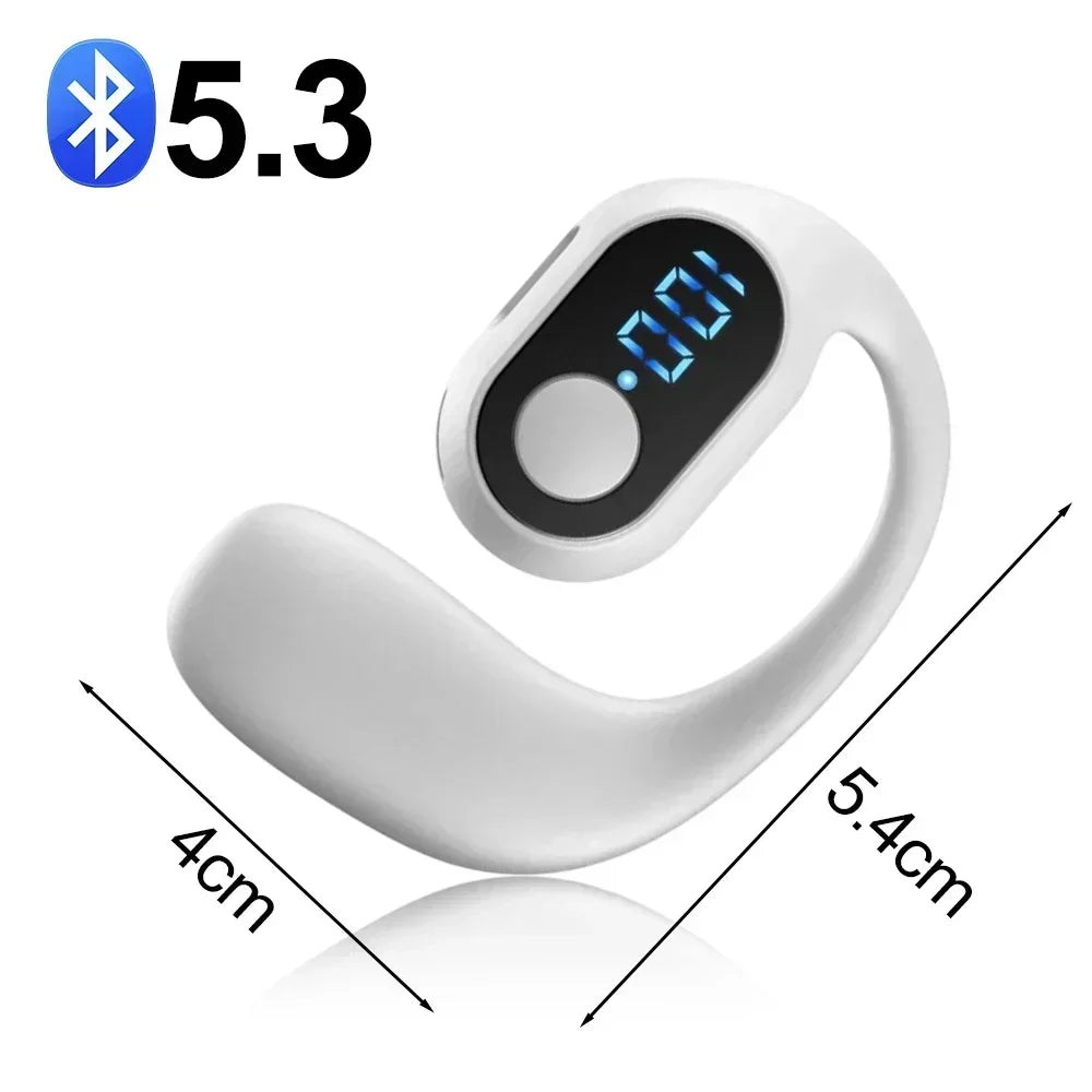 BAPPSUS Digital Display Bluetooth Ear Hook Headset – Stylish & Compact